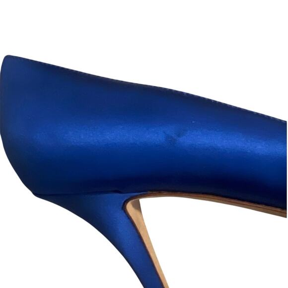 Kate Spade Billie Royal Blue Peep Toe heels Size 10 - Picture 10 of 10
